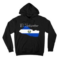 El Salvador Flag  El Salvador Map Salvador Hoodie