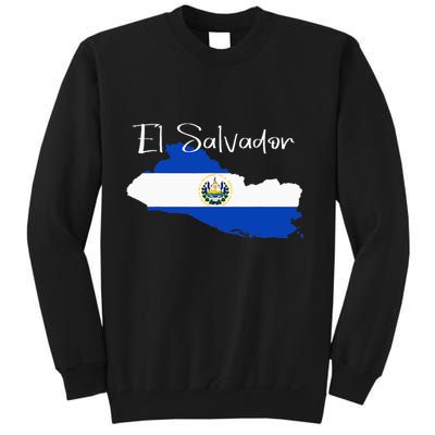 El Salvador Flag  El Salvador Map Salvador Sweatshirt