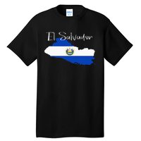 El Salvador Flag  El Salvador Map Salvador Tall T-Shirt