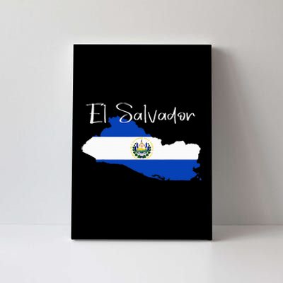 El Salvador Flag  El Salvador Map Salvador Canvas