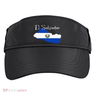 El Salvador Flag  El Salvador Map Salvador Adult Drive Performance Visor