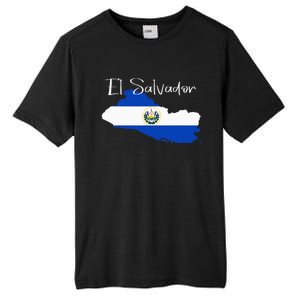 El Salvador Flag  El Salvador Map Salvador Tall Fusion ChromaSoft Performance T-Shirt