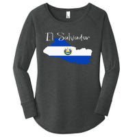 El Salvador Flag  El Salvador Map Salvador Women's Perfect Tri Tunic Long Sleeve Shirt