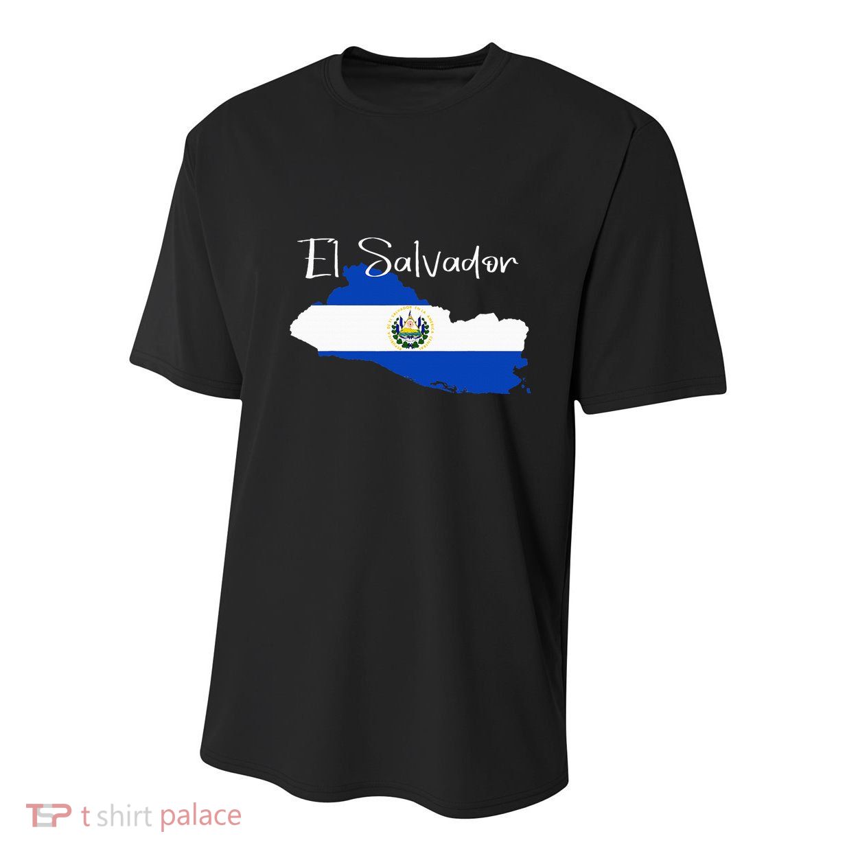El Salvador Flag  El Salvador Map Salvador Youth Performance Sprint T-Shirt