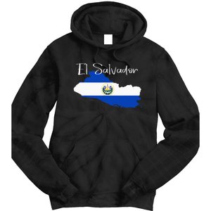 El Salvador Flag  El Salvador Map Salvador Tie Dye Hoodie