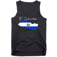 El Salvador Flag  El Salvador Map Salvador Tank Top