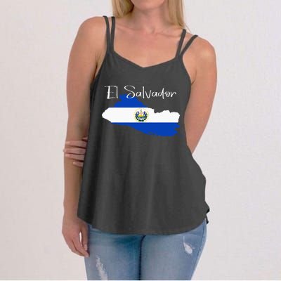 El Salvador Flag  El Salvador Map Salvador Women's Strappy Tank