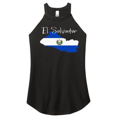 El Salvador Flag  El Salvador Map Salvador Women's Perfect Tri Rocker Tank