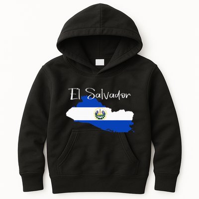 El Salvador Flag  El Salvador Map Salvador Kids Hoodie