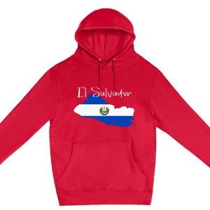 El Salvador Flag  El Salvador Map Salvador Premium Pullover Hoodie