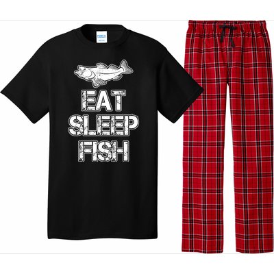 Eat Sleep Fish Fishing Fan Pajama Set