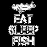 Eat Sleep Fish Fishing Fan 16 in Basic Backpack