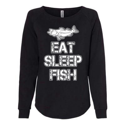 Eat Sleep Fish Fishing Fan Womens California Wash Sweatshirt