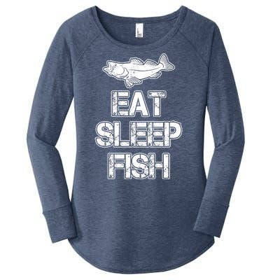 Eat Sleep Fish Fishing Fan Women's Perfect Tri Tunic Long Sleeve Shirt