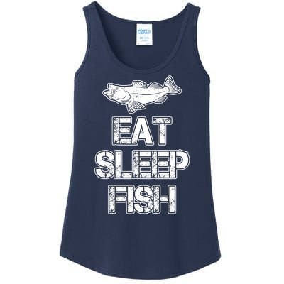 Eat Sleep Fish Fishing Fan Ladies Essential Tank