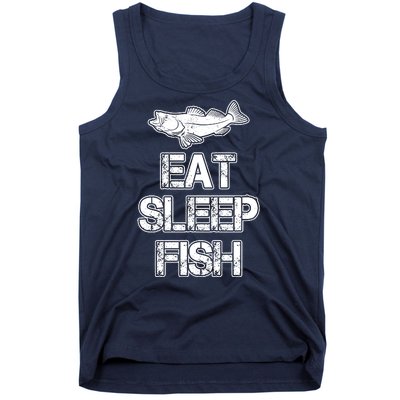 Eat Sleep Fish Fishing Fan Tank Top