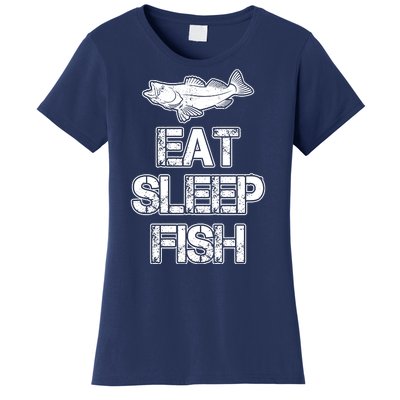 Eat Sleep Fish Fishing Fan Women's T-Shirt