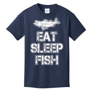 Eat Sleep Fish Fishing Fan Kids T-Shirt