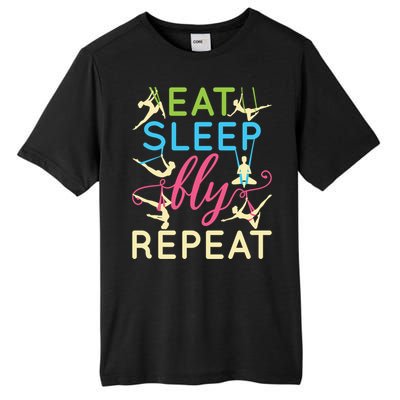 Eat Sleep Fly Repeat Gift Cute Aerial Yoga Funny Gift Tall Fusion ChromaSoft Performance T-Shirt