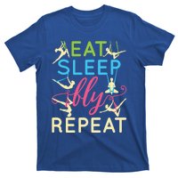 Eat Sleep Fly Repeat Gift Cute Aerial Yoga Funny Gift T-Shirt