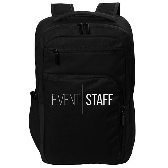 Event Staff Front Design Party Uniform Events Impact Tech Backpack