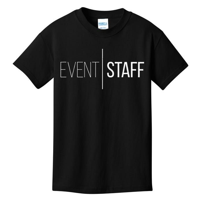 Event Staff Front Design Party Uniform Events Kids T-Shirt