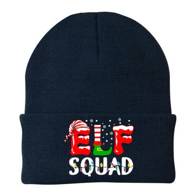 Elf Squad Funny Family Christmas Matching Pajamas Xmas Knit Cap Winter Beanie