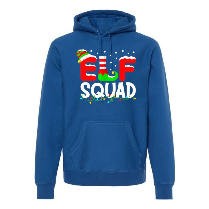 Elf Squad Funny Group Family Matching Christmas Pajamas Xmas Cute Gift Premium Hoodie