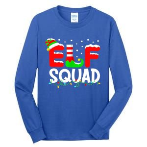 Elf Squad Funny Group Family Matching Christmas Pajamas Xmas Cute Gift Tall Long Sleeve T-Shirt