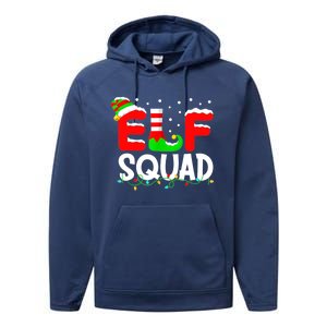 Elf Squad Funny Group Family Matching Christmas Pajamas Xmas Cute Gift Performance Fleece Hoodie