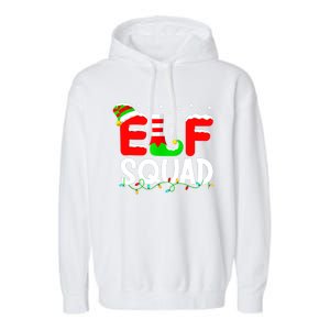 Elf Squad Funny Group Family Matching Christmas Pajamas Xmas Cute Gift Garment-Dyed Fleece Hoodie