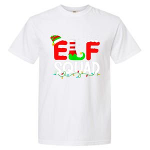 Elf Squad Funny Group Family Matching Christmas Pajamas Xmas Cute Gift Garment-Dyed Heavyweight T-Shirt