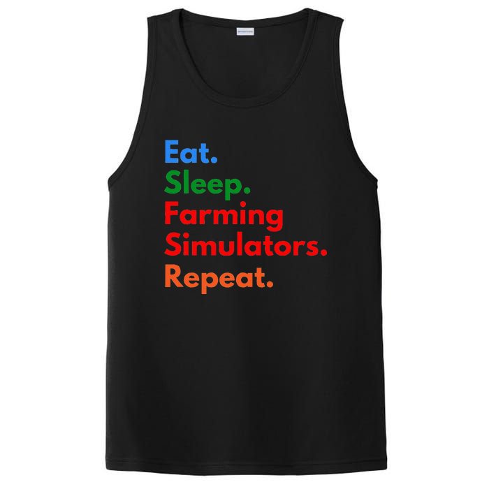 Eat Sleep Farming Simulators Repeat For Farming Lovers PosiCharge Competitor Tank