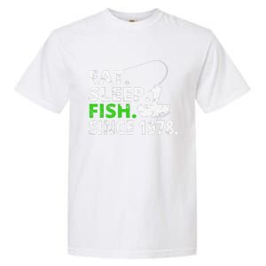 Eat Sleep Fish Since 1978 41st Birthday Fishing Gift Garment-Dyed Heavyweight T-Shirt