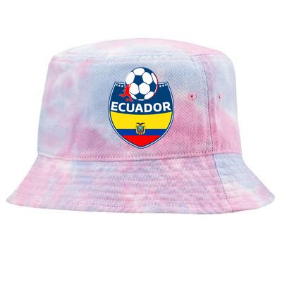 Ecuador Soccer Fans Jersey Ecuadorian Flag Football Lovers Tie-Dyed Bucket Hat