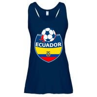 Ecuador Soccer Fans Jersey Ecuadorian Flag Football Lovers Ladies Essential Flowy Tank