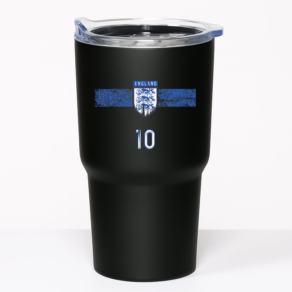 England Soccer Fans Jersey English Flag Football Lovers Tumbler