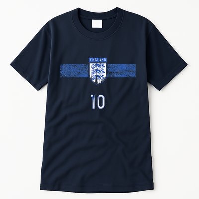 England Soccer Fans Jersey English Flag Football Lovers Tall T-Shirt