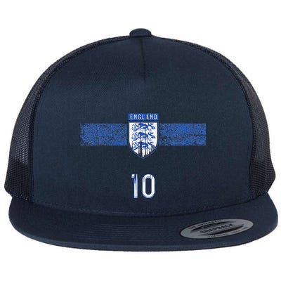 England Soccer Fans Jersey English Flag Football Lovers Flatbill Hat