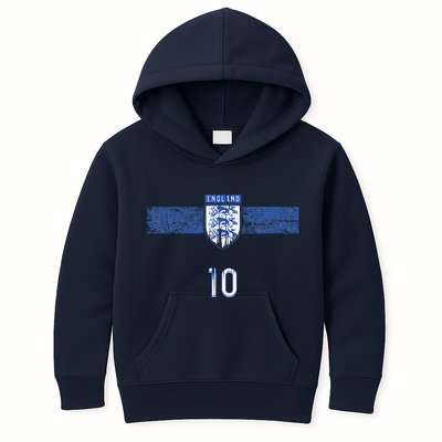 England Soccer Fans Jersey English Flag Football Lovers Kids Hoodie