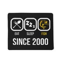 Eat Sleep Fish Since 2000 18th Birthday Fishing Mousepad