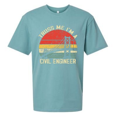 Engineering Student Funny Truss Me IM A Civil Engineer Sueded Cloud Jersey T-Shirt