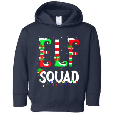 Elf Squad Funny Family Christmas Matching Pajamas Xmas Toddler Hoodie