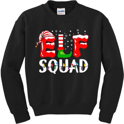 Elf Squad Funny Family Christmas Matching Pajamas Xmas Kids Sweatshirt