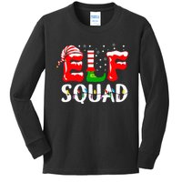 Elf Squad Funny Family Christmas Matching Pajamas Xmas Kids Long Sleeve Shirt