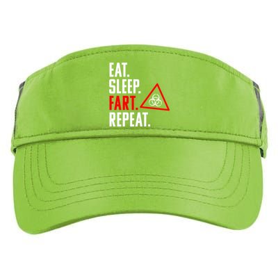 Eat Sleep Fart Repeat Funny Biohazard Gift Design Gift Adult Drive Performance Visor