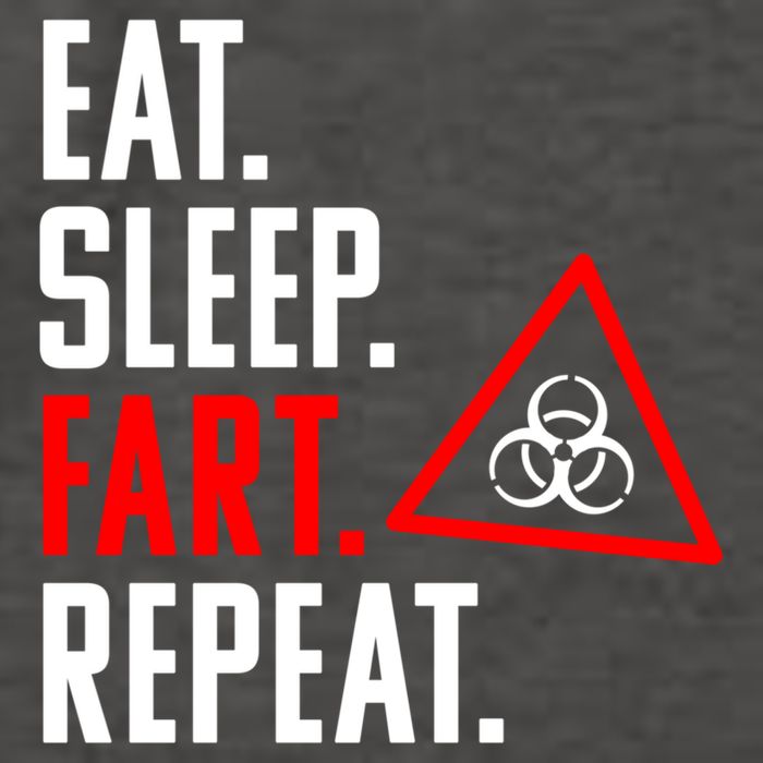 Eat Sleep Fart Repeat Funny Biohazard Gift Design Gift Vector Backpack
