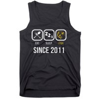 Eat Sleep Fish Since 2011 7th Birthday Fishing Tank Top