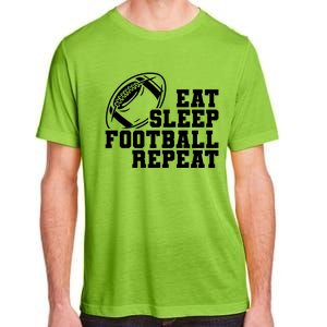 Eat Sleep Football Repeat Adult ChromaSoft Performance T-Shirt