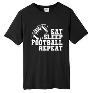 Eat Sleep Football Repeat Tall Fusion ChromaSoft Performance T-Shirt